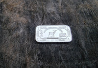 1g Silver Deer Bar - 1 Gram .999 Silver Bullion Bar - Perfect Collectable - Great White Bullion