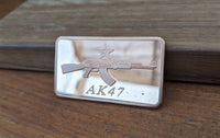 1 Ounce Copper Ingot - AK 47 - 1 Troy oz Copper Bullion - Great White Bullion